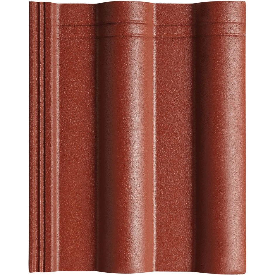 CREATON Dachstein Heidelberg Planar Dunkelrot Perla Betondachstein