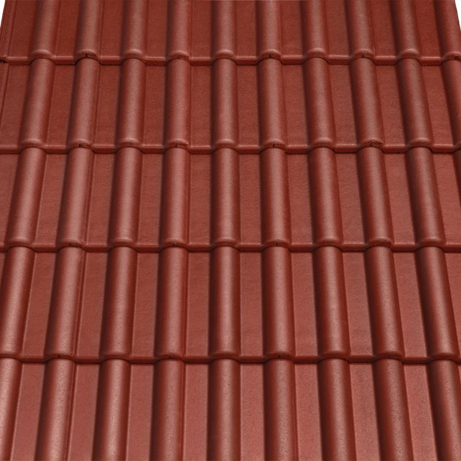 CREATON Dachstein Heidelberg Planar Dunkelrot Perla Betondachstein â Bild 4