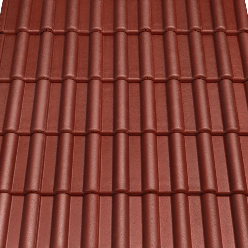 CREATON Dachstein Heidelberg Planar Dunkelrot Perla Betondachstein â Bild 3