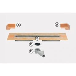 Schlüter-KERDI-LINE F 40 Duschrinne V4A Edelstahl