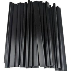 Sichtschutzstreifen Doppelstabzaun Klemmschiene Schwarz