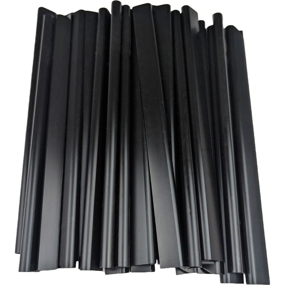 Sichtschutzstreifen Doppelstabzaun Klemmschiene Schwarz