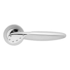 Karcher Türgriff-Garnitur Orlando R42W Chrom-Chrom Matt Türklinke