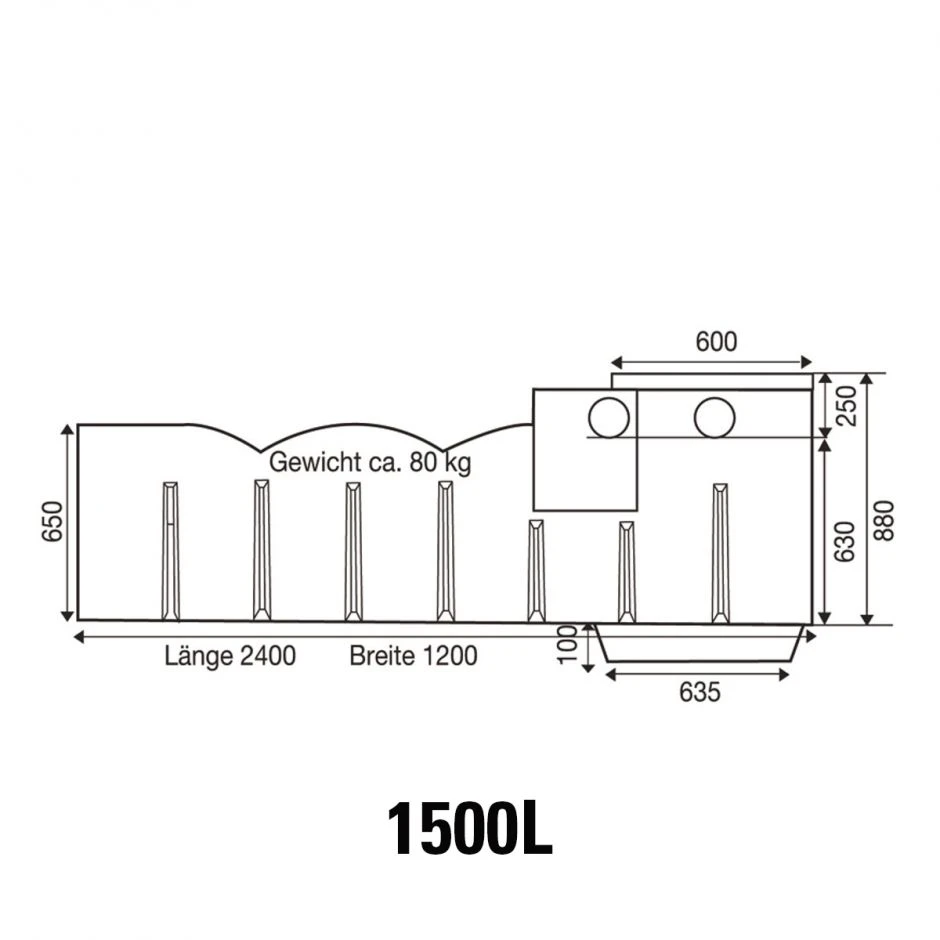 Rewatec Zisterne Flachtank F-Line – Bild 2