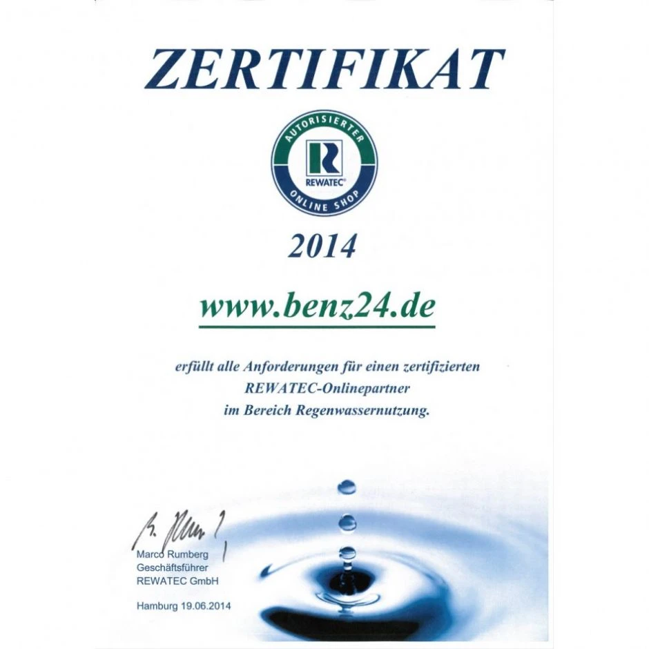 Rewatec NEO Premium Gartenanlage Zisterne – Bild 10