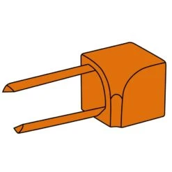 SchlĂŒter-RONDEC PRO I GS Abschlussprofil Innenecke Kunststoff Graphitschwarz 11mm