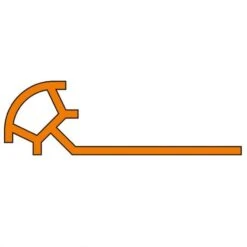 SchlĂŒter-RONDEC PRO GS Abschlussprofil Kunststoff Graphitschwarz 11mm