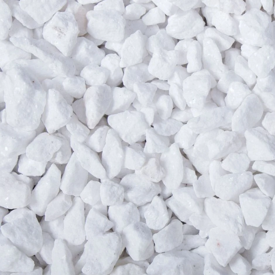 Ziersplitt Schneeweiß