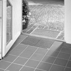 Aco Schuhabstreifer-Set Innen, Rips, Grau FuĂabtreter Eingangsmatte