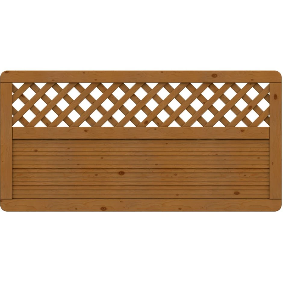 TraumGarten Sichtschutzzaun ARZAGO Holz Gitter Braun â Bild 3