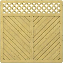 TraumGarten Sichtschutzzaun GADA Holz Mit Gitter