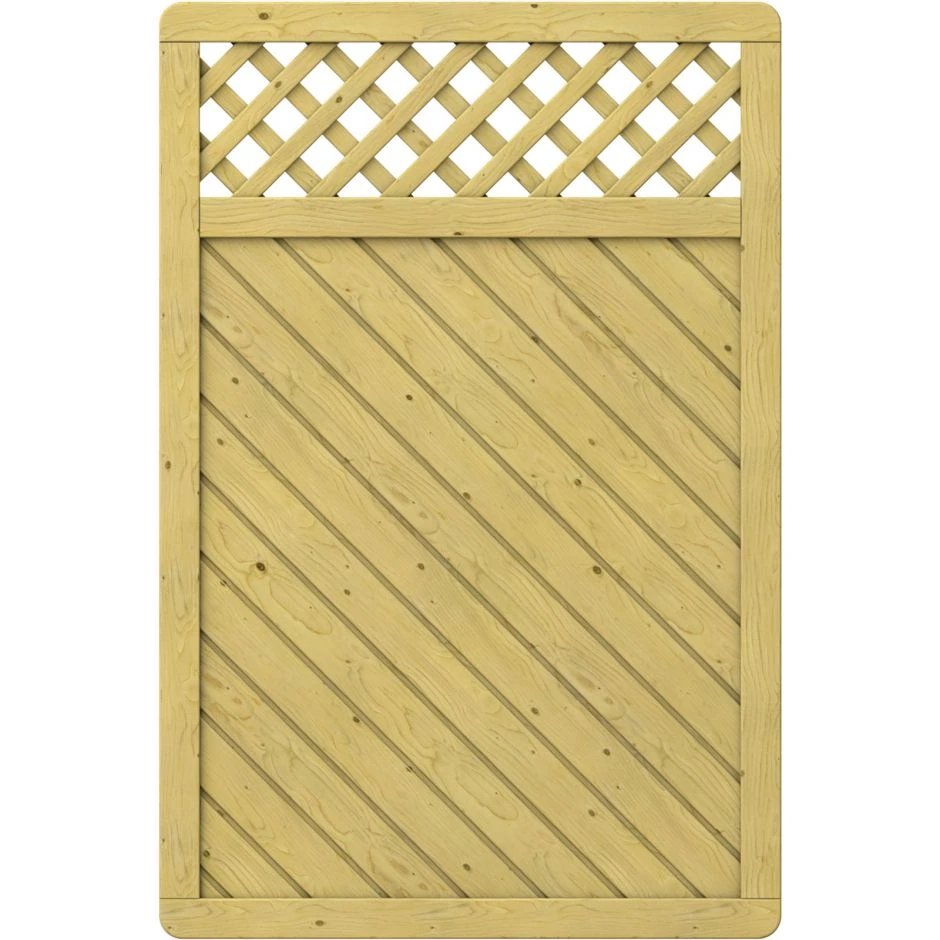 TraumGarten Sichtschutzzaun GADA Holz Mit Gitter – Bild 2