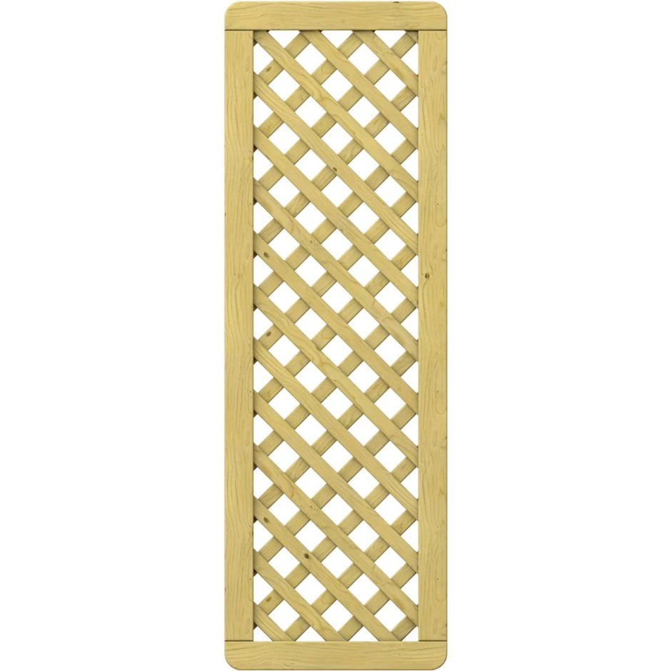 TraumGarten Sichtschutzzaun GADA Holz Mit Diagonalrankgitter – Bild 2