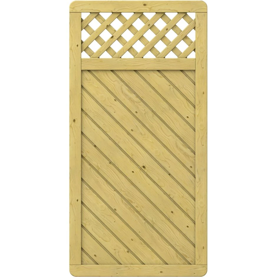 TraumGarten Sichtschutzzaun GADA Holz Mit Gitter – Bild 3