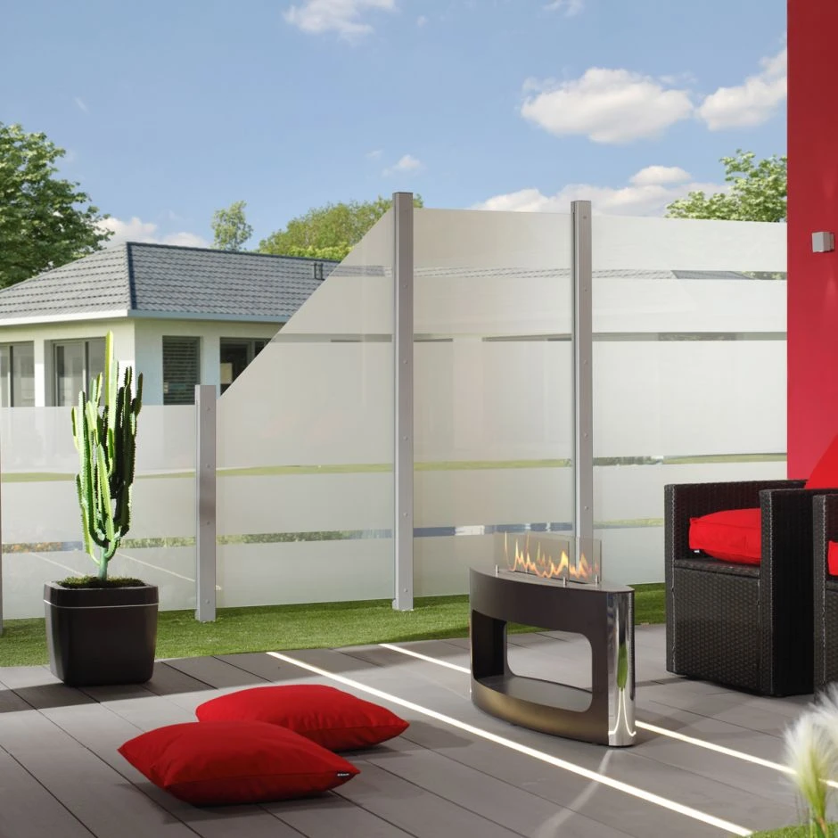 TraumGarten Glassichtschutz SYSTEM GLAS ALPHA – Bild 5