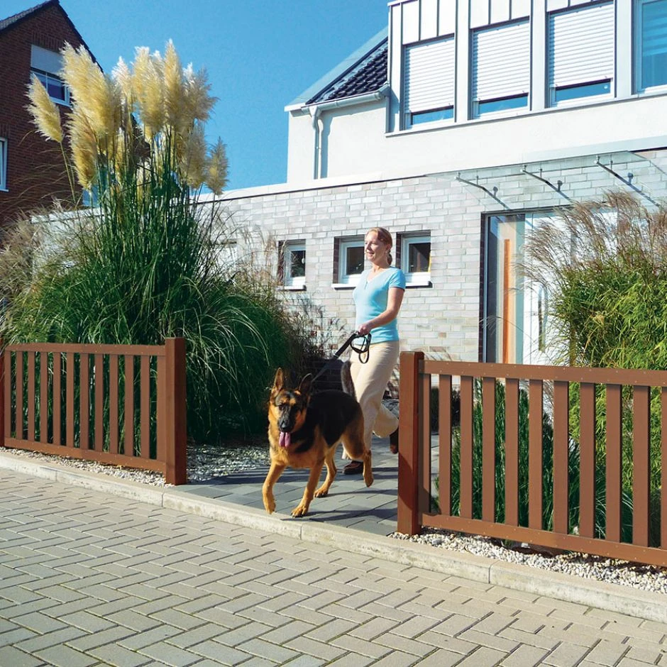 TraumGarten Gartenzaun WPC RAJA Braun â Bild 2