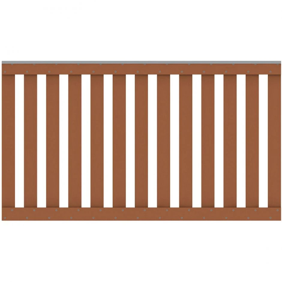 TraumGarten Gartenzaun WPC RAJA Braun