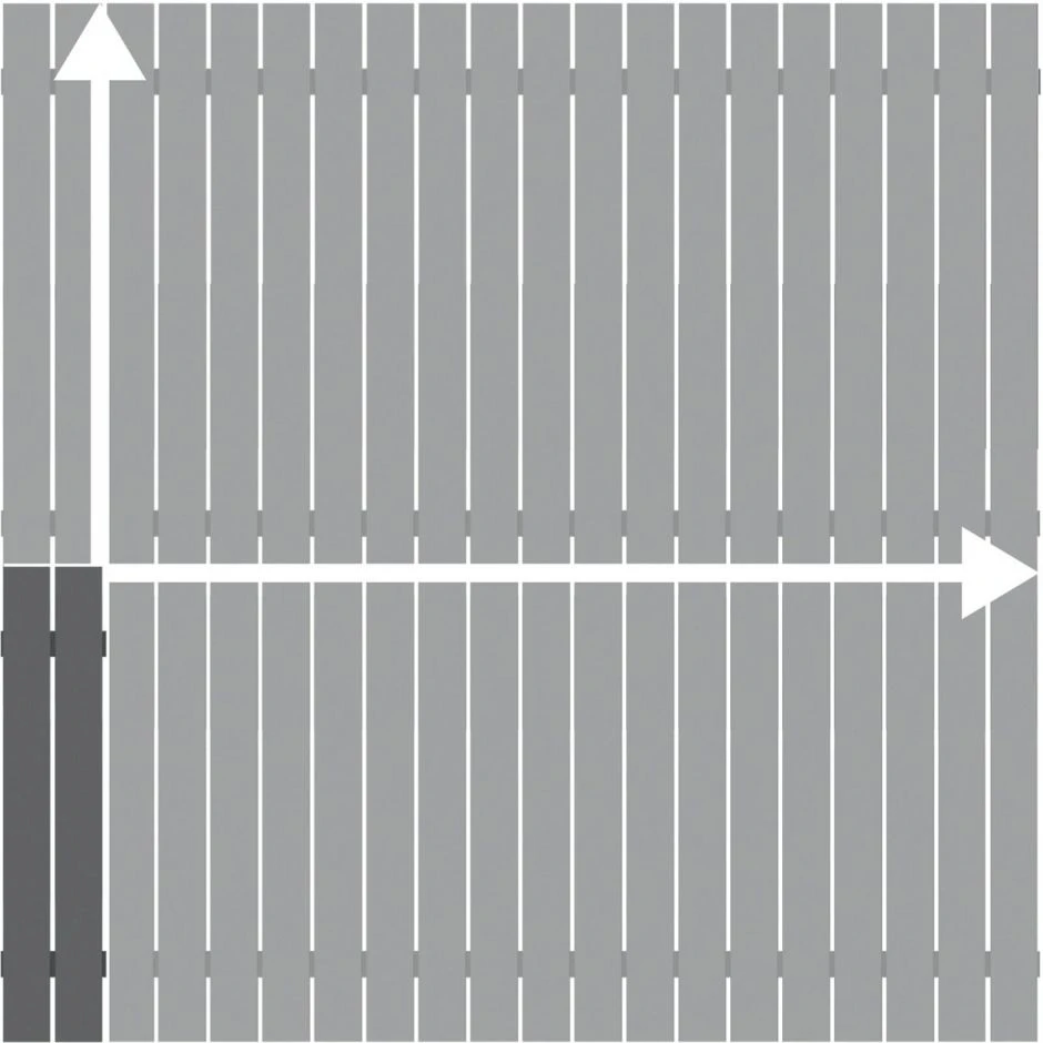 TraumGarten Sichtschutzzaun SQUADRA Alu Anthrazit â Bild 2