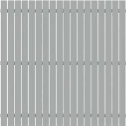 TraumGarten Sichtschutzzaun SQUADRA Alu Silber