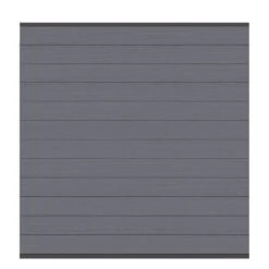 TraumGarten Sichtschutzzaun SYSTEM WPC CLASSIC Zaunfeld-Set Anthrazit/Anthrazit