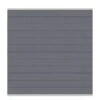 TraumGarten Sichtschutzzaun SYSTEM WPC CLASSIC Zaunfeld-Set Anthrazit/Silber