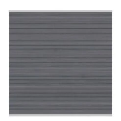 TraumGarten Sichtschutzzaun SYSTEM WPC PLATINUM XL Grau, Leiste Silber