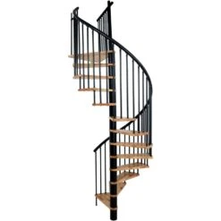 Minka Spindeltreppe Spiral Effect Schwarz Wendeltreppe