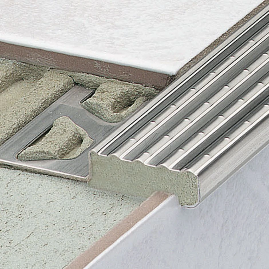 Schlüter-TREP-E Treppenprofil Edelstahl V2A