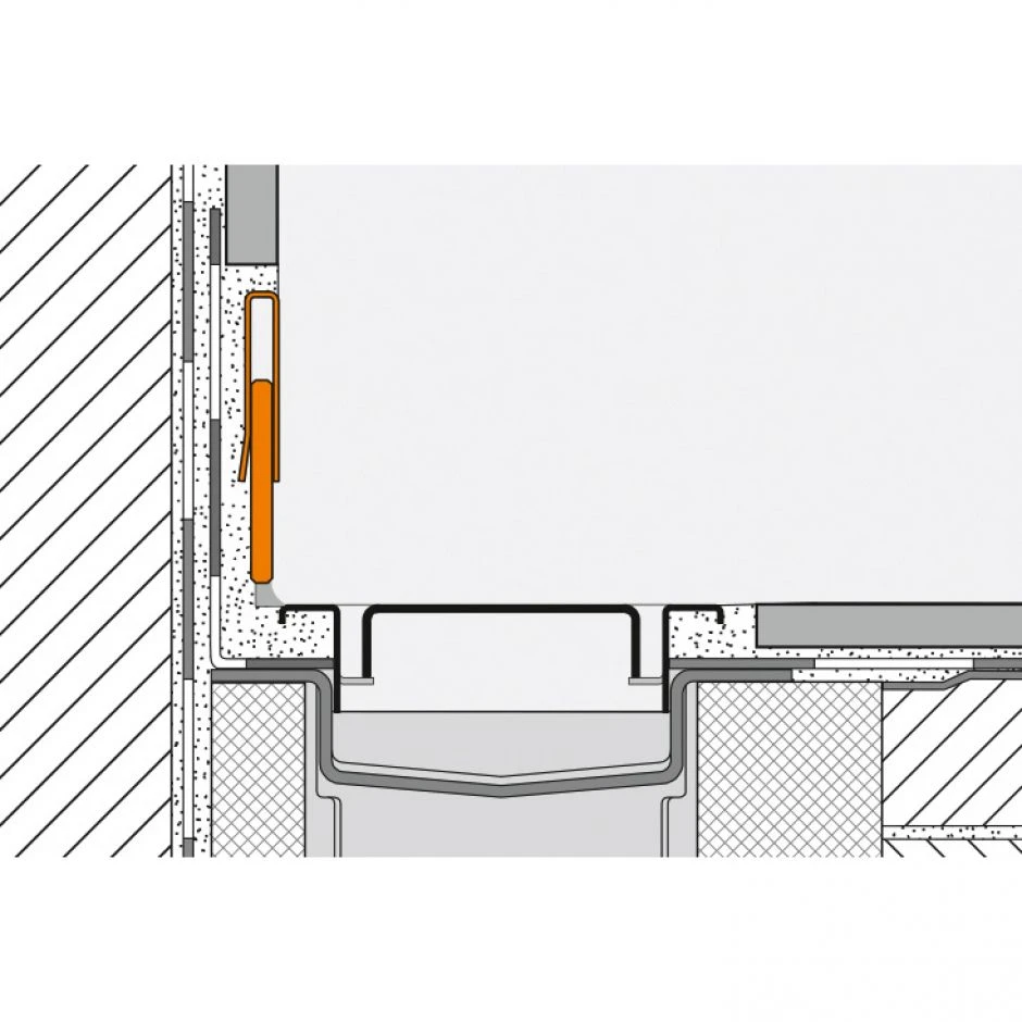Schlüter-SHOWERPROFILE RA Wandabschluss 33-45mm V4A Edelstahl Gebürstet – Bild 3