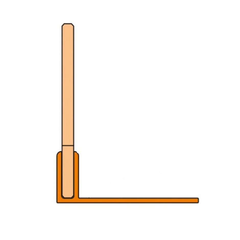 Schlüter-SHOWERPROFILE SPS 100 Gefällekeil V4A Edelstahl Gebürstet