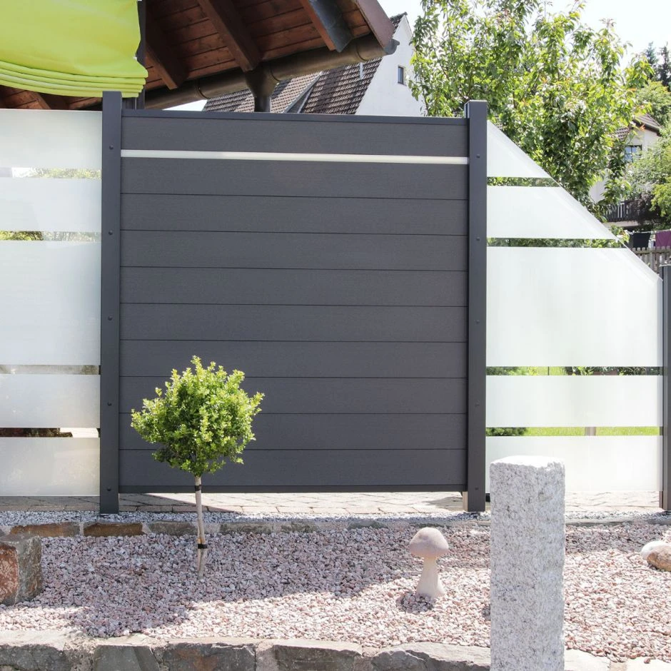 TraumGarten Glassichtschutz SYSTEM GLAS ALPHA Anschluss – Bild 4