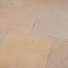 Seltra Natursteine Terrassenplatten MANDRA EXTRA Satiniert Sandstein Gelb-hellbeige