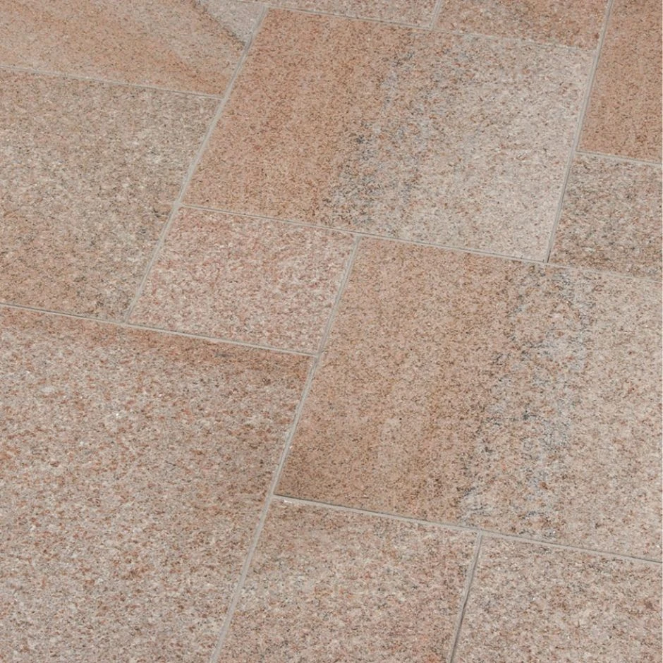 Seltra Natursteine Terrassenplatten SOL EXACTA+ Granit Rötlich-gelb-grau – Bild 2