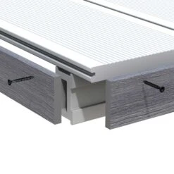 TraumGarten WPC Terrassendiele Abschlussleiste DREAMDECK PLATINUM Grau