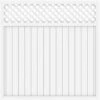 TraumGarten Sichtschutzzaun LONGLIFE RIVA Mit Gitter Weiß