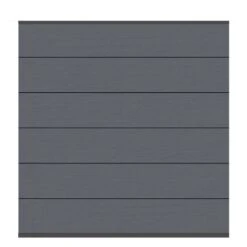 TraumGarten Sichtschutzzaun SYSTEM WPC XL Anthrazit, Leiste Anthrazit