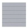 TraumGarten Sichtschutzzaun SYSTEM WPC XL Grau, Leiste Silber
