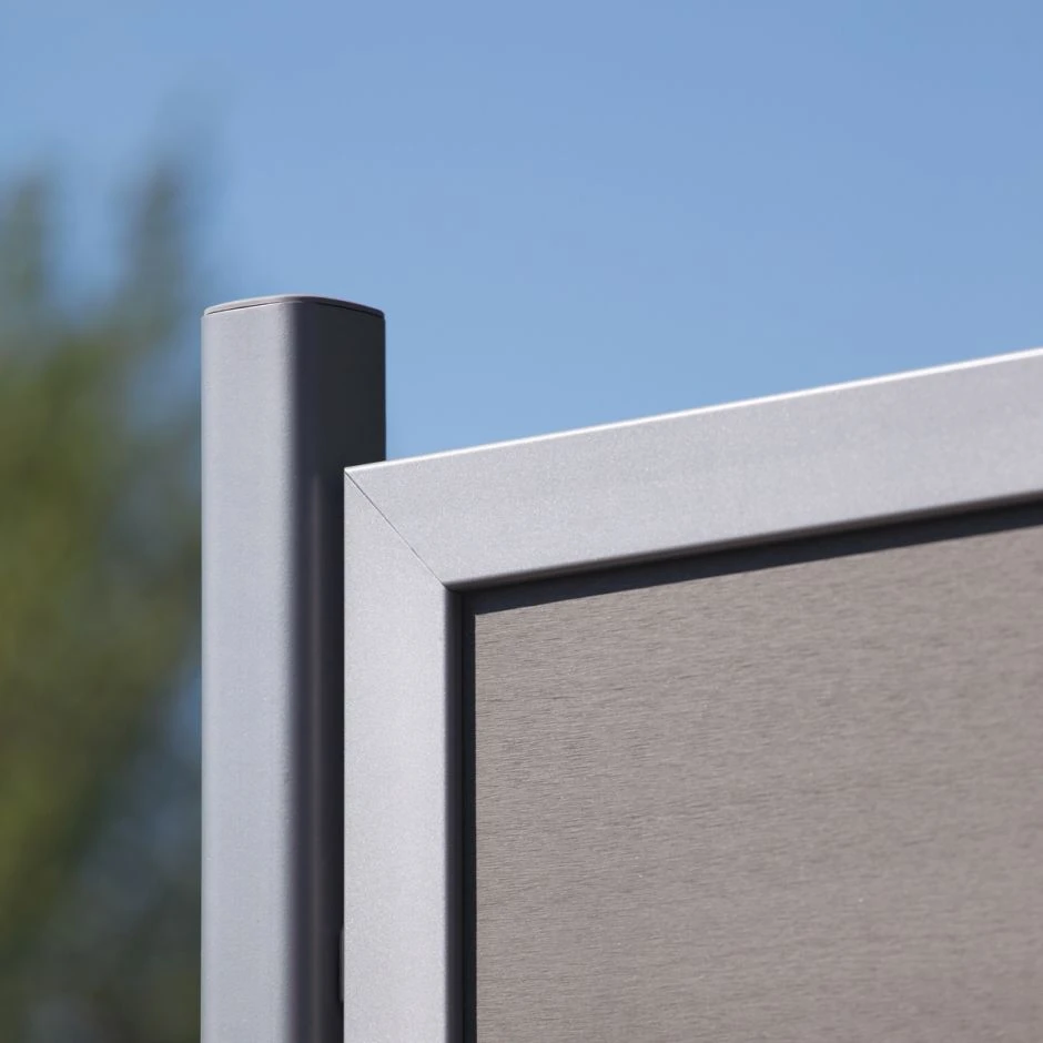 TraumGarten Sichtschutzzaun DESIGN WPC ALU Anthrazit – Bild 6