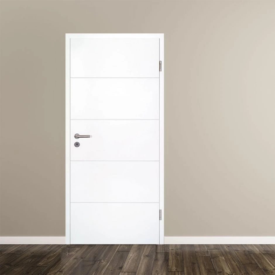 Wellker Zimmertür Weiß Mit Zarge Luanda Spar-Set Lackiert – Bild 2