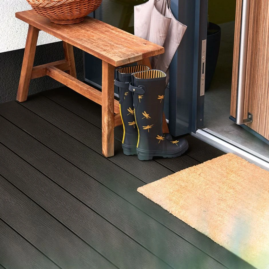 NATURinFORM WPC-Terrassendiele 21x139mm DIE KERNIGE Anthrazit Massiv Grau Dunkel – Bild 2