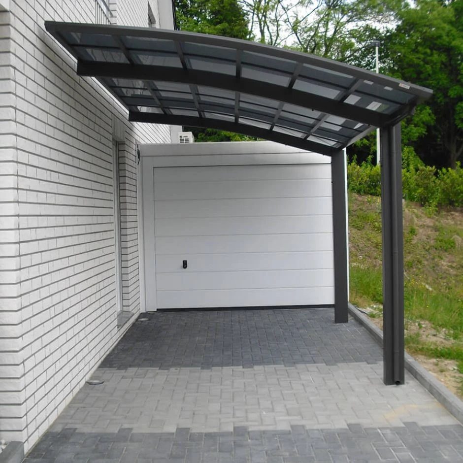 XIMAX Aluminium Carport Portoforte Schwarz Unterstand – Bild 3